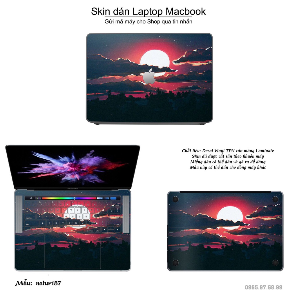 Skin dán Macbook mẫu thiên nhiên (đã cắt sẵn, inbox mã máy cho shop)