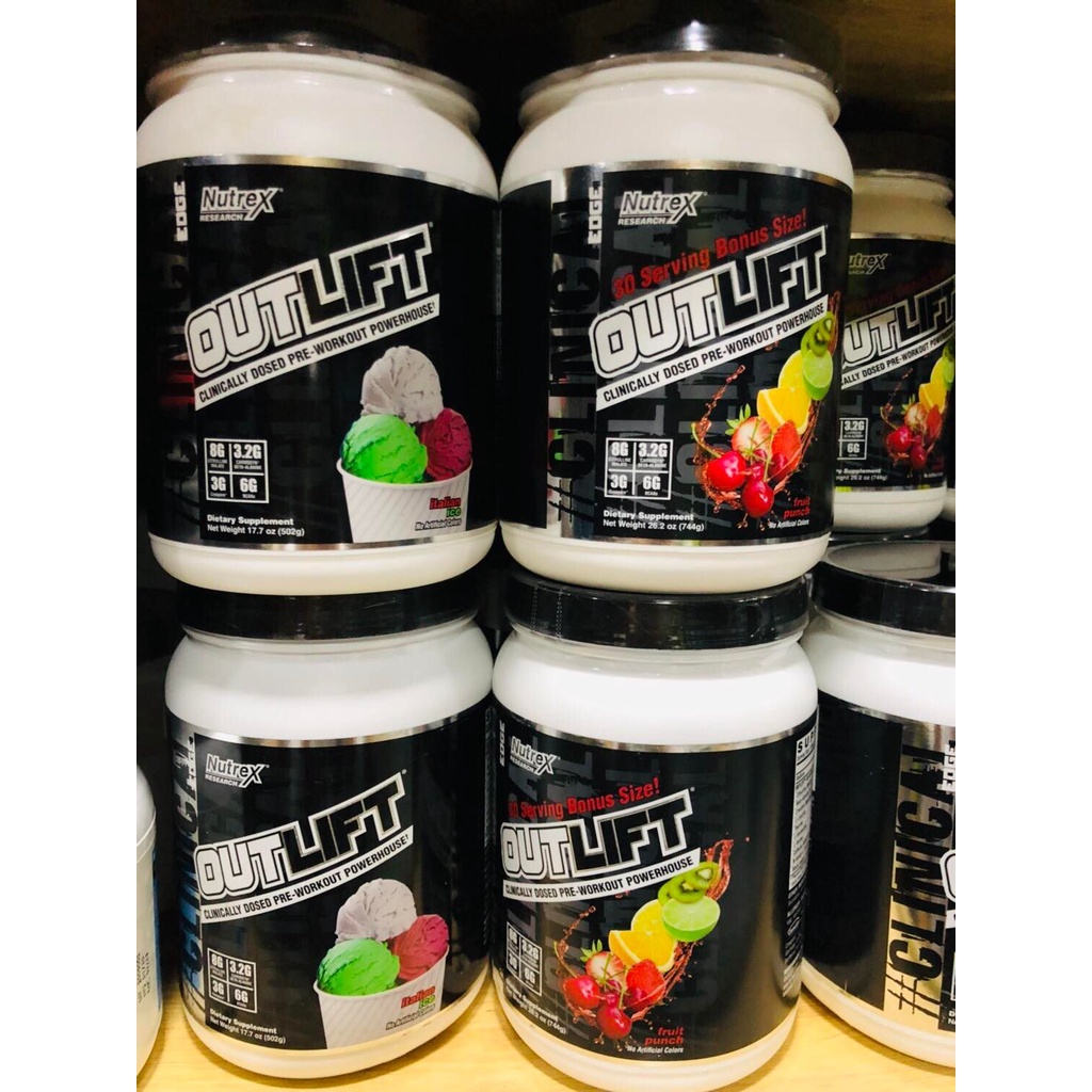 Tăng Sức Mạnh Pre Workout Nutrex Outlift  - Chính Hãng 100%