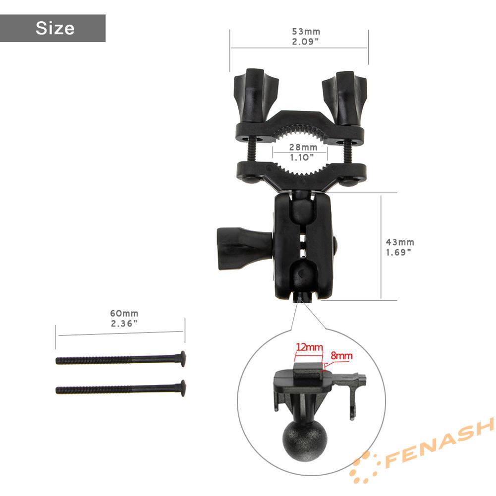 Hàm kẹp gương chiếu hậu gắn camera hành trình xe ô tô kèm phụ kiện