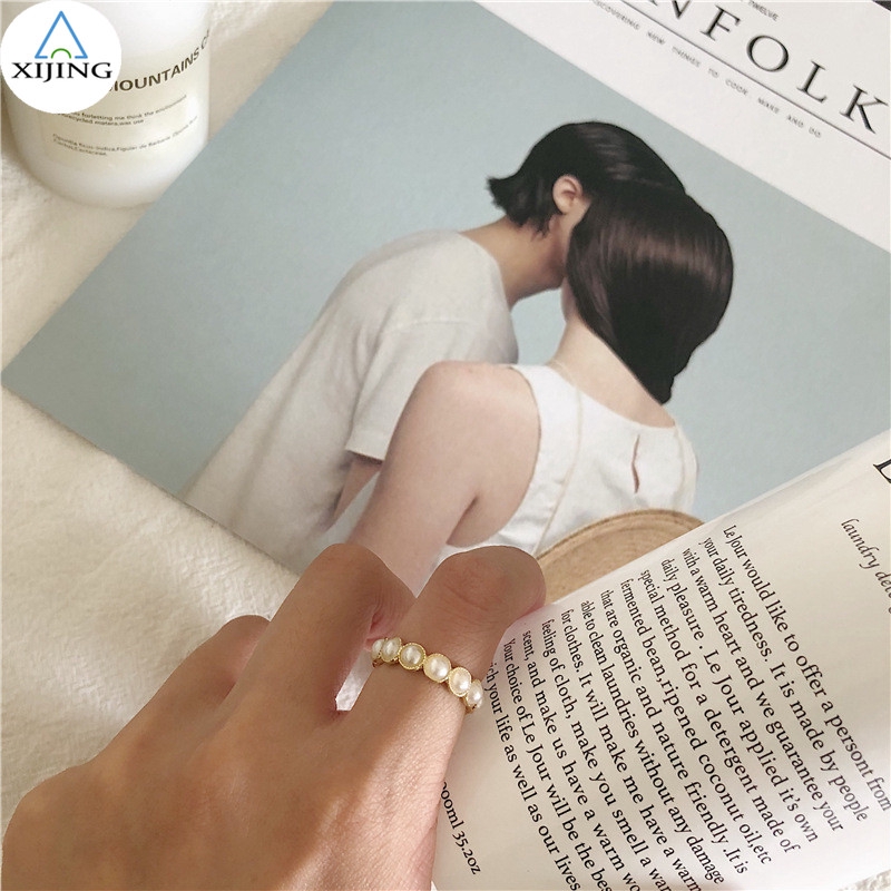 Nhẫn nữ thiết kế đơn giản phong cách Hàn Quốc