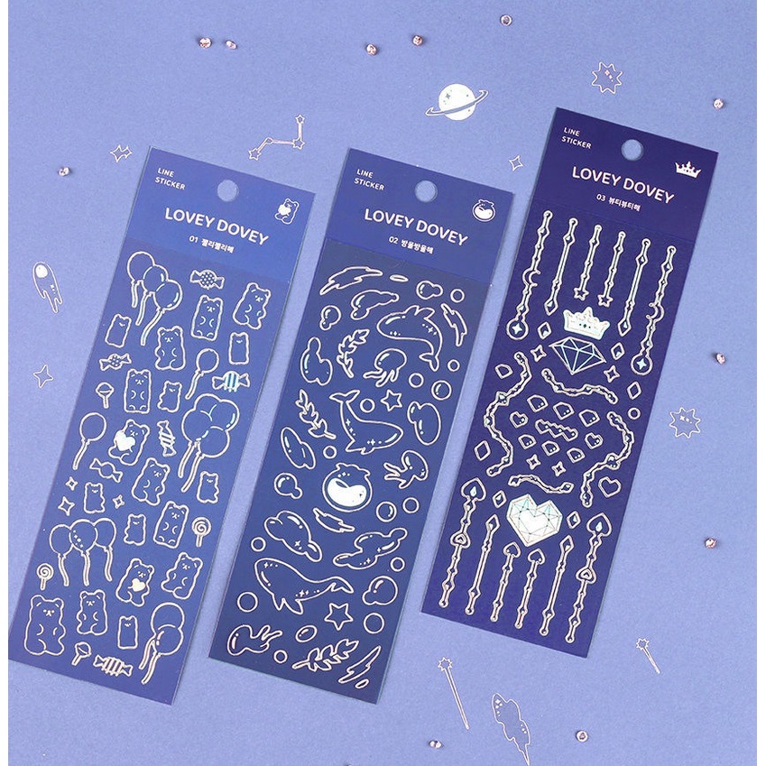 Tấm sticker Hologram, Silver decor toploader, trang trí