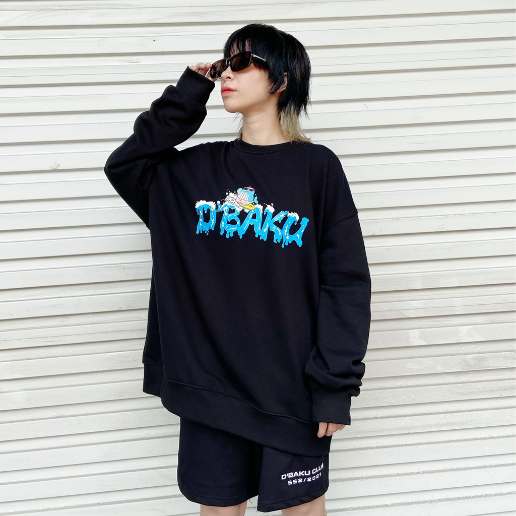 Áo Sweatshirt tay dài nỉ Summer Vibes (Tặng kèm túi Tote)