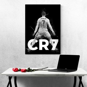 Tranh Laminate Tráng Gương - Tranh Treo Tường Cầu Thủ Bóng Đá Cristiano Ronaldo 2