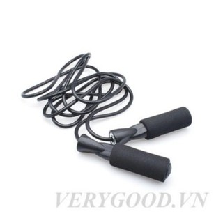 Dây nhảy thể dục - đen, dụng cụ tập thể dục