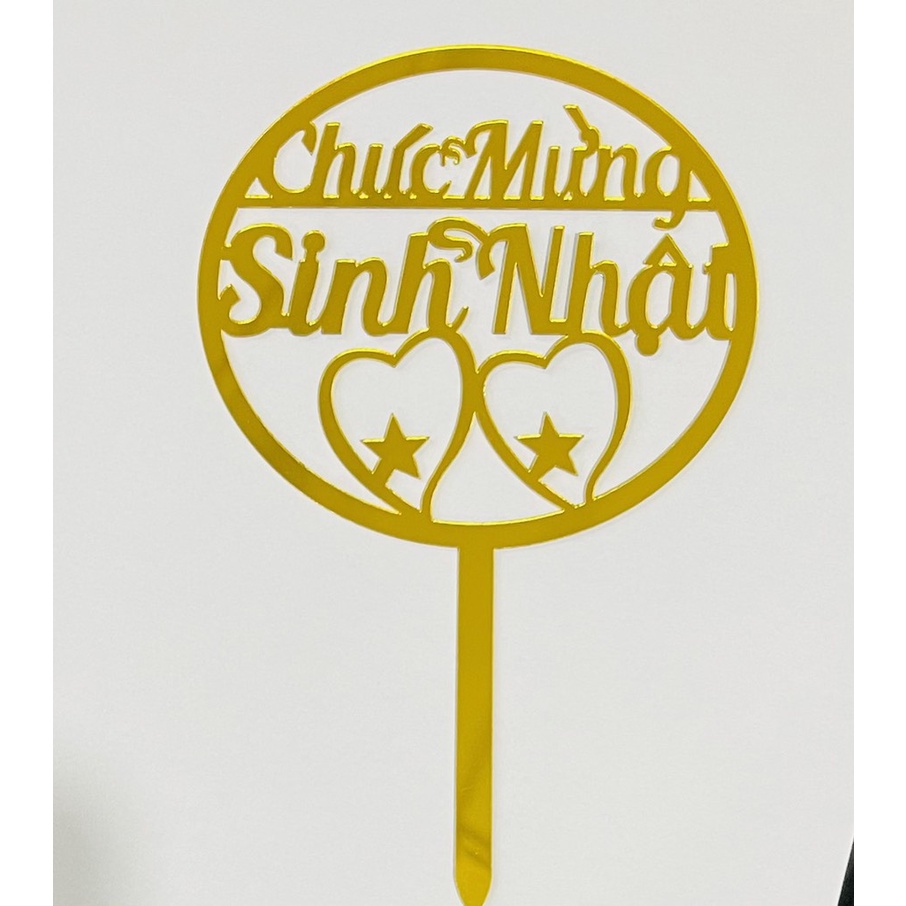 Set 10 mica Chúc mừng sinh nhật