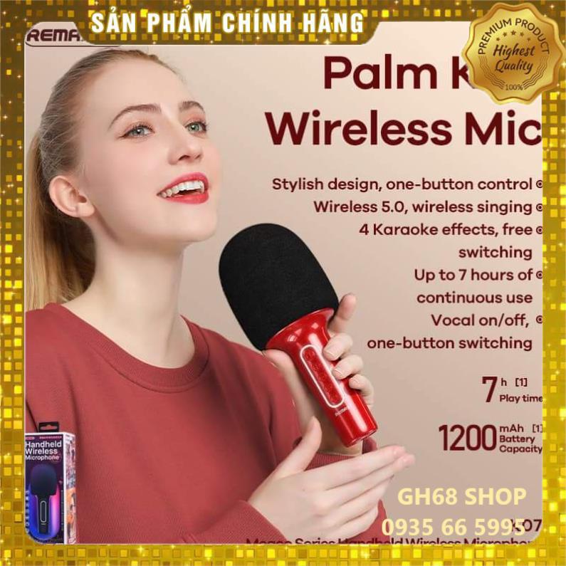 (Mới)Micro Karaoke 2022 không dây thông minh Remax K07 hỗ trợ trí tuệ nhân tạo