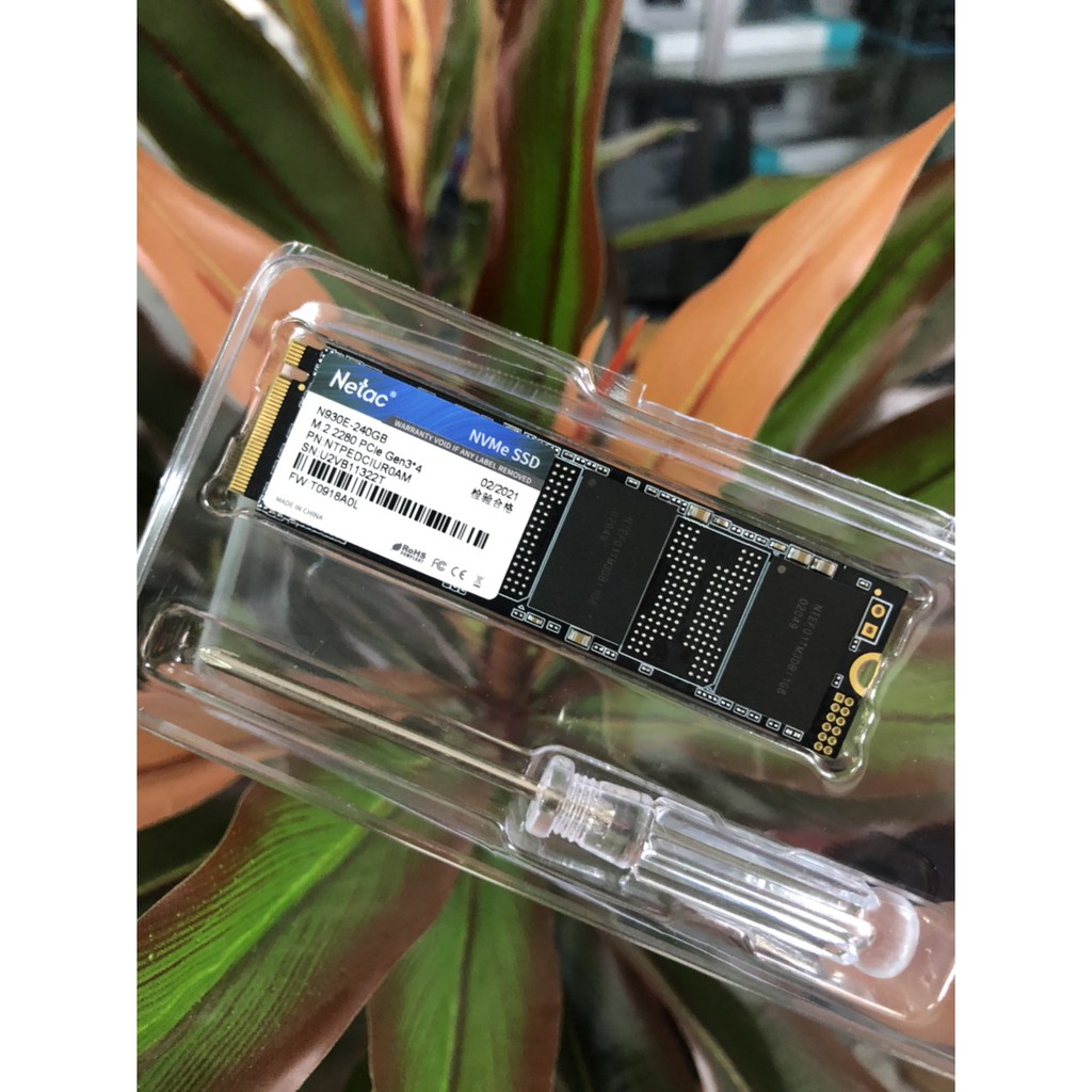 SSD M.2 2280 NVMe PCIe 256GB 240GB 128GB Netac Pro Gen3x4 - Mới Bảo hành 36 tháng