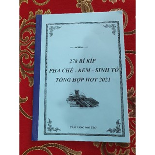 Bộ 278 CÔNG THỨC PHA CHẾ ĐỒ UỐNG