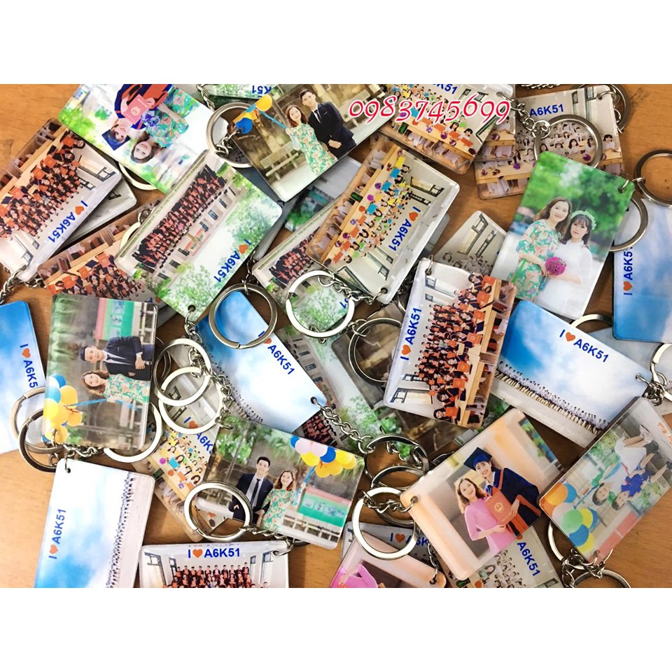 Combo 5 móc khóa mica in 2 mặt | BigBuy360 - bigbuy360.vn