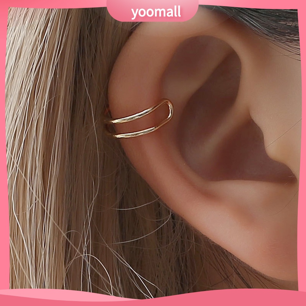 1 Khuyên Tai Kẹp Vành Thiết Kế Đơn Giản Cho Nữ