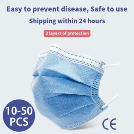 [SALE SỐC] Set 50 Khẩu Trang Chống Bụi 4 Lớp