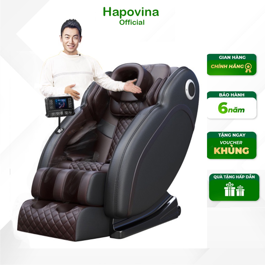 Ghế massage toàn thân Kore con lăn 3D, Ghế mát xa 22 túi khí 4D công nghệ Nhật Bản bảo hành 3 năm