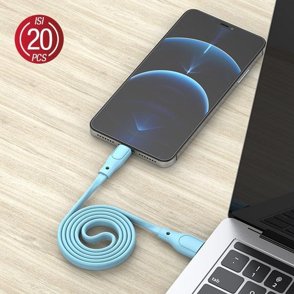 Bộ 20 Dây Cáp Sạc Rgl100 Lightning 2.1a 100cm Cho Iphone (1Top)