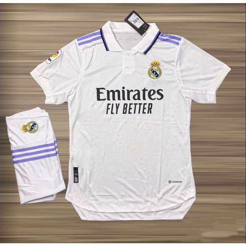 Bộ quần/áo thể thao, Bộ bóng đá giá sỉ Real Madrid hàng Thái Lan 160K chất vải mềm mát mịn, thấm hút mồ hôi.