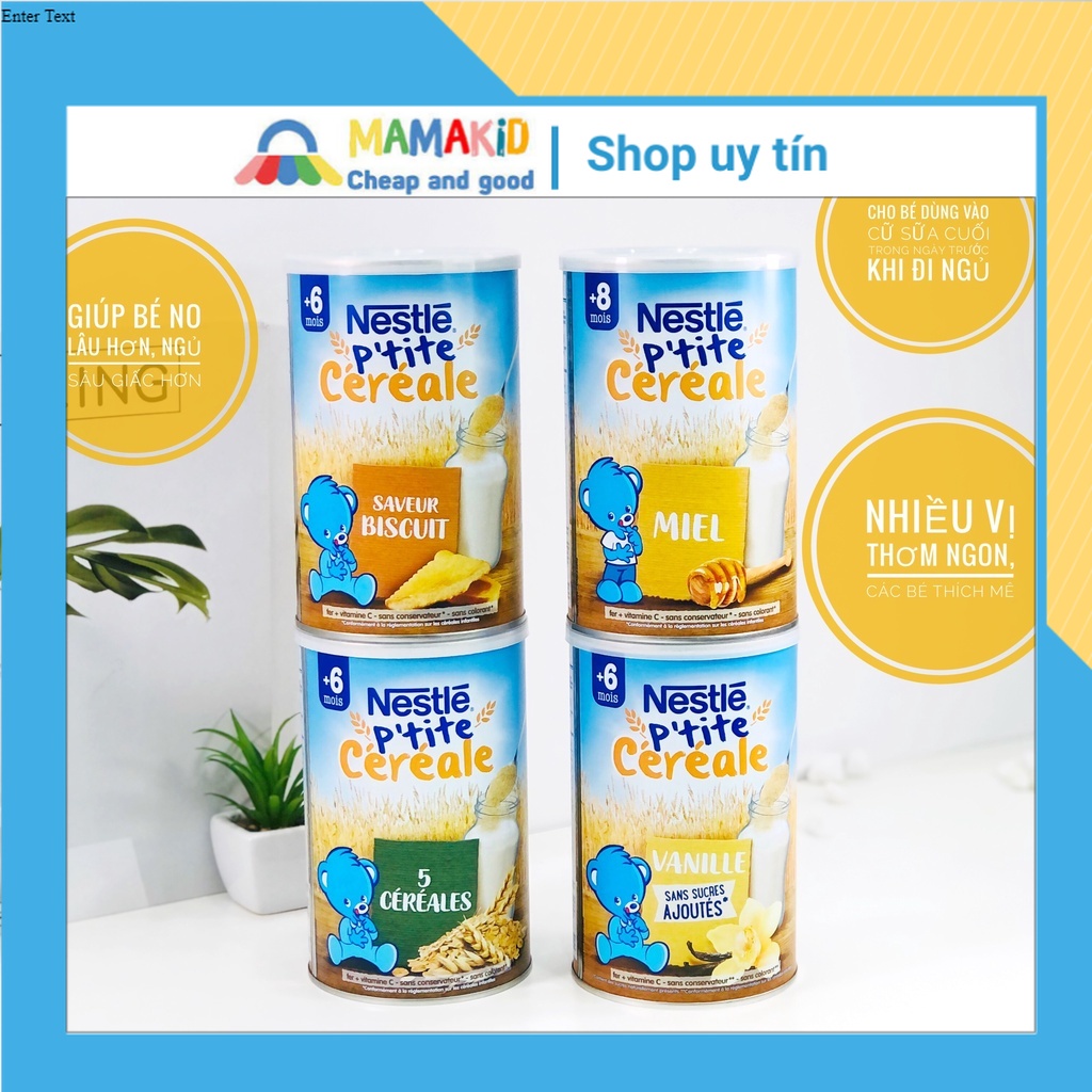 Bột pha sữa - Bột lắc sữa Nestle Pháp cho bé từ 6 tháng tuổi lon 400g