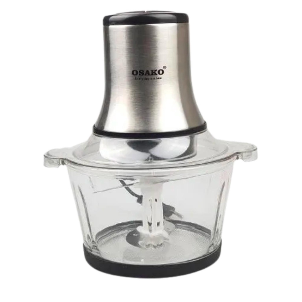 Máy xay đa năng Osako, máy xay thịt cối thuỷ tinh công suất 350W, lưỡi dao kép OST-350