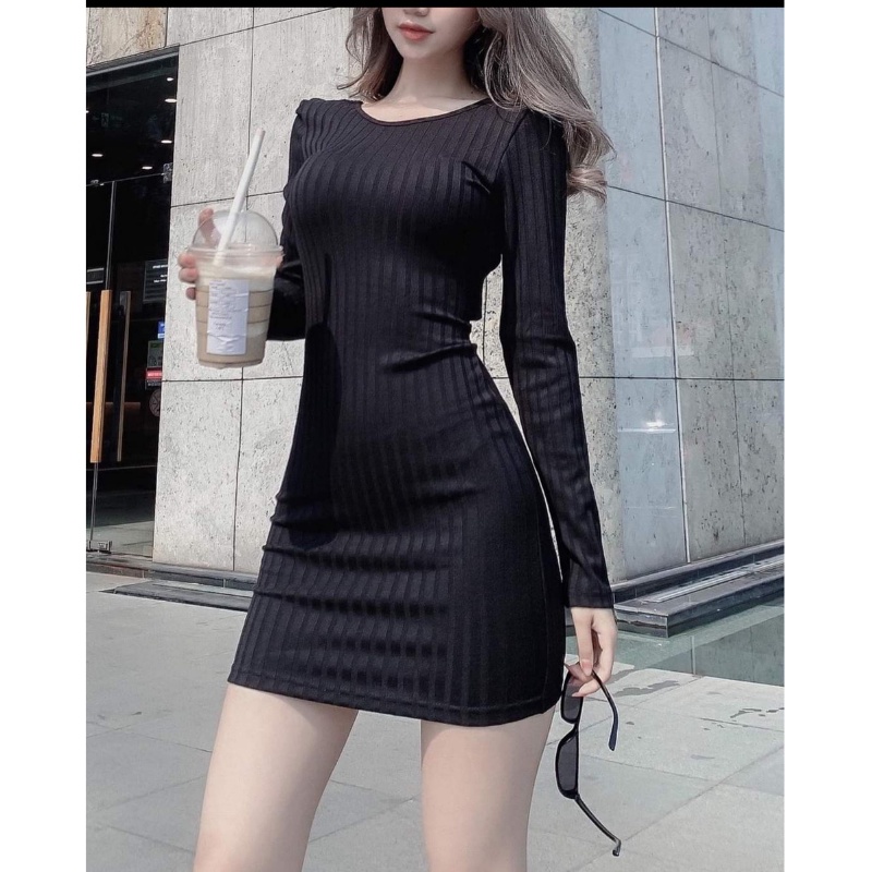 Đầm body tay dài hở lưng Tabishop Váy dự tiệc ôm sexy cho nữ sang chảnh | BigBuy360 - bigbuy360.vn