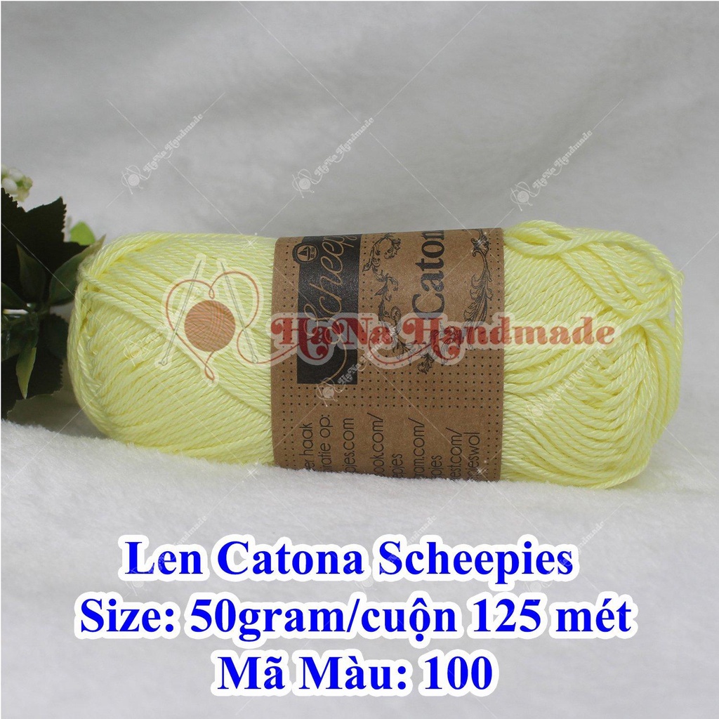 Len Catona Scheepies 50g/c 125 mét đan móc thú bông