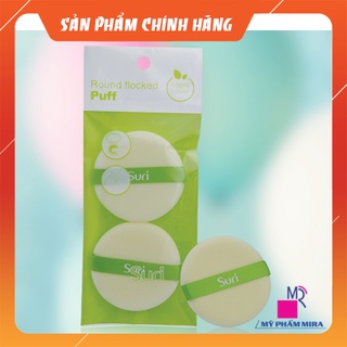 Bông phấn trang điểm khô tròn siêu mịn hàn suri e323
