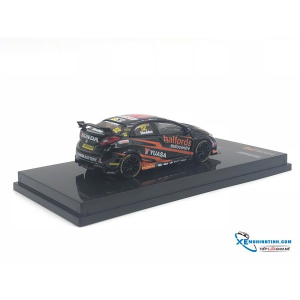 Xe Mô Hình Tĩnh Honda Civic Type RFK 2 BTCC 2017 Gordon Shedden Tarmac Work 1:64 ( Đen )