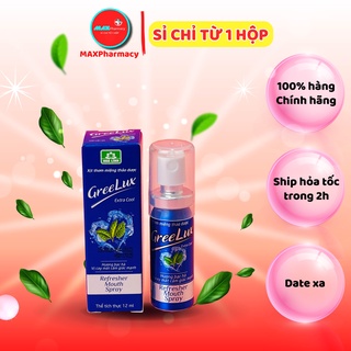 COMBO Xịt thơm miệng Thảo dược Hoa Linh Greelux Extra Cool 12ml - Minpharmacy