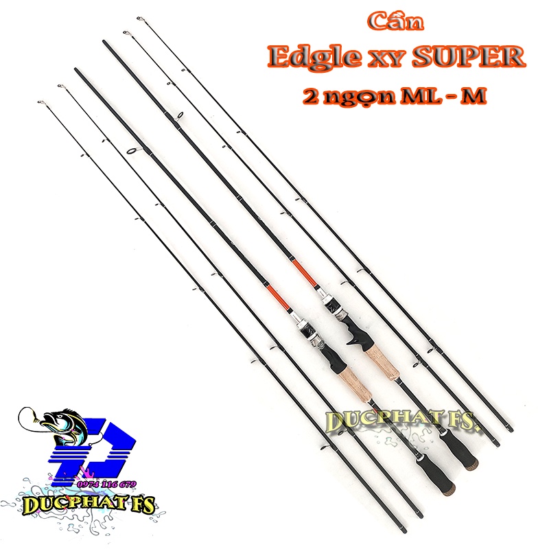 Cần câu lure 2 ngọn Eagle super máy ngang máy đứng Dài 1m8 2m1