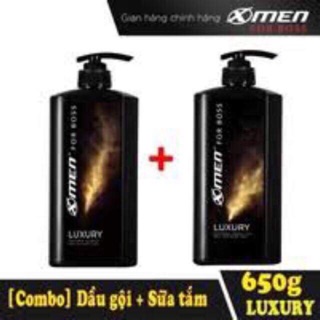 COMBO DẦU GỘI + SỮA TẮM) X-MEN NƯỚC HOA Vàng 650 g