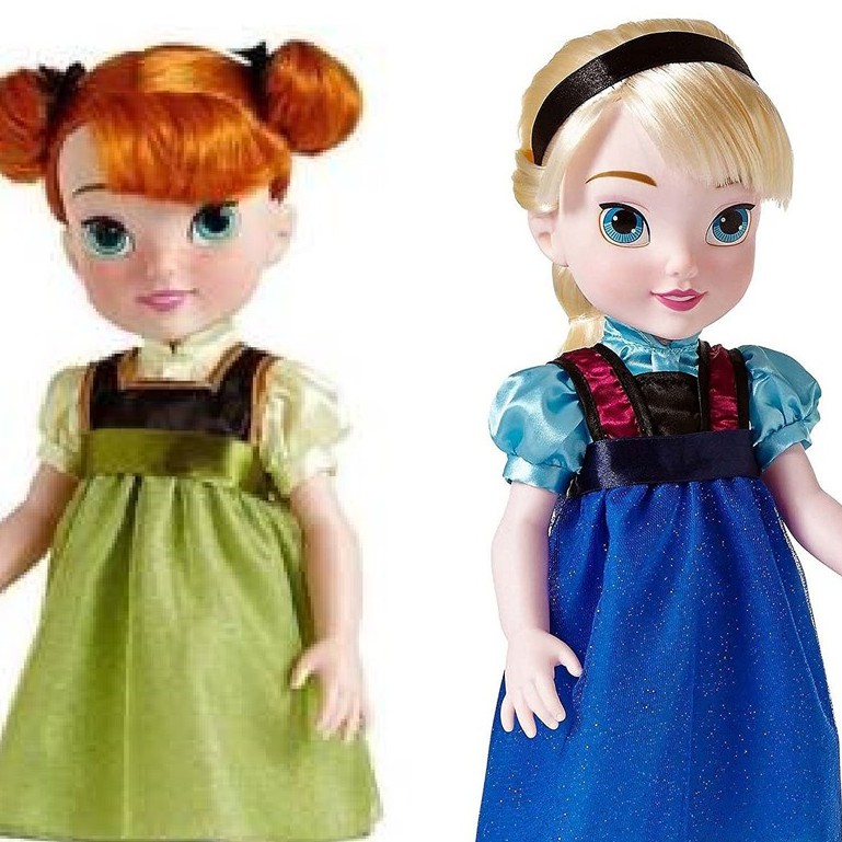 299k = Combo 2 Búp Bê Disney Toddler Phiên Bản Gầy 39cm (kèm đồ ngẫu nhiên, xem kĩ mô tả)