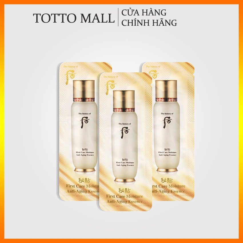 [Date 24 - 10 gói] Tinh chất First Care Whoo First Care Moisture Anti-Aging Essence 1ml/gói