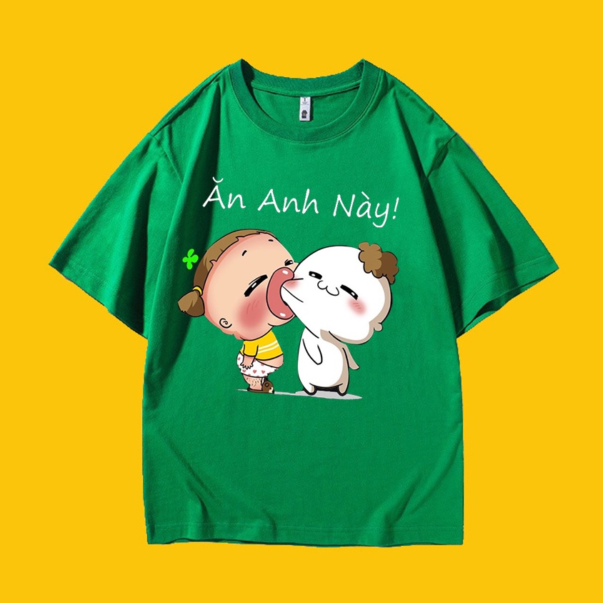 Áo thun Unisex Basic Tee 100% Cotton, phông trơn nam nữ tay lỡ oversize form rộng - AT25