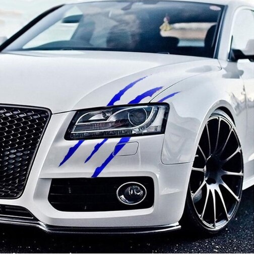 Auto Car Sticker Reflective Claw Scratch Stripe Marks Đèn pha Decal Dán xe