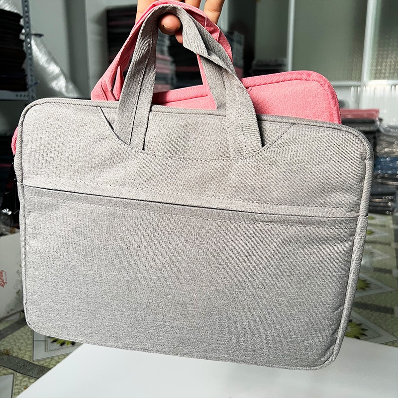 Túi Chống Sốc Laptop Có Qoai Xách Chống Nước, Túi Đựng Laptop Mac Ultrabook Bên Trong Nhung Mềm Dùng Cho Máy 12-15.6inch