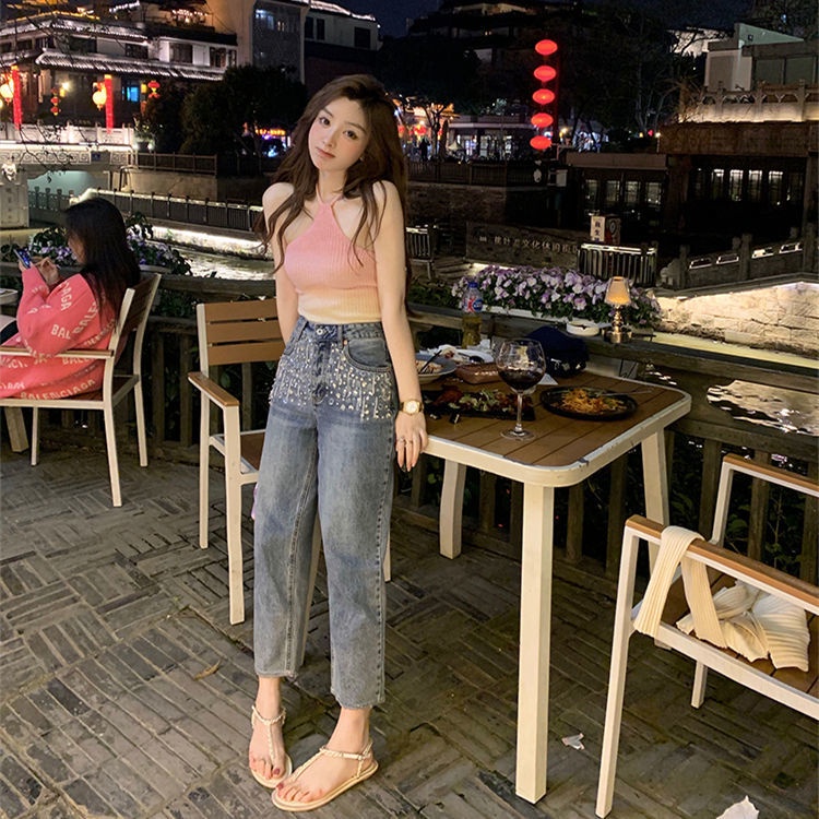 COZOK Bộ Áo Khoác cardigan Dài Tay + Áo Hai Dây Xinh Xắn Dành Cho Nữ