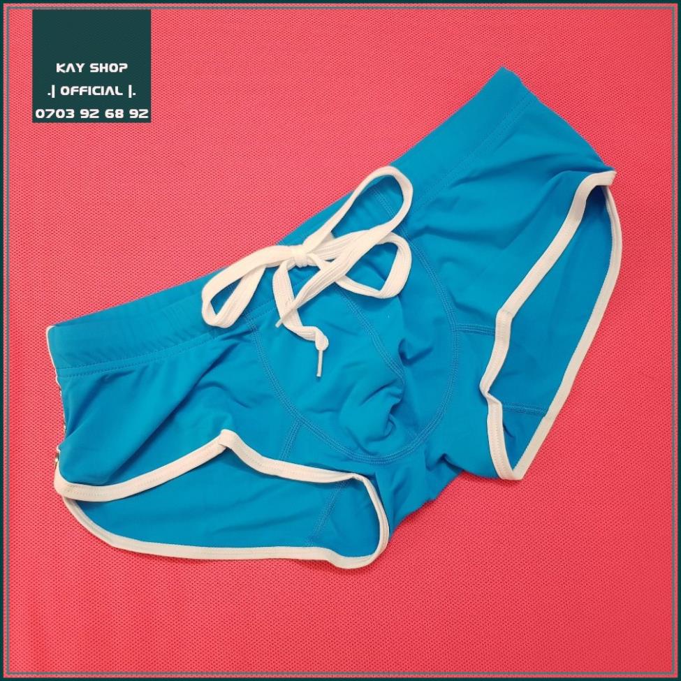 SALE Quần bơi nam có 3 nút bấm bên hông sexy dây rút - Bikini nam đi bơi đi biển tôn mông căng tròn quyến rũ | BigBuy360 - bigbuy360.vn