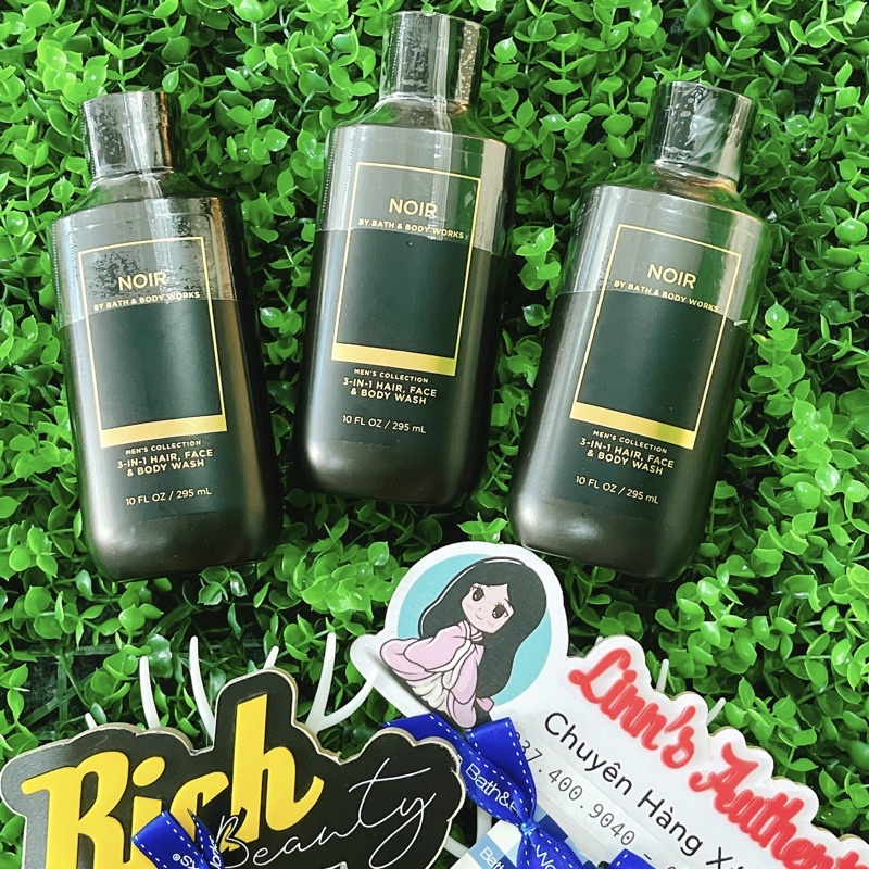 Auth_Fullsize GỘI TẮM SHOWER GEL NAM / BODY WASH MEN NOIR |MARBLE | TEAKWOOD Bath & Body Works