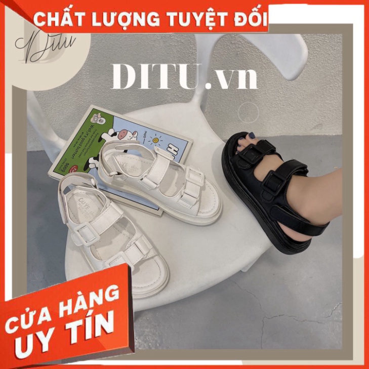 (VIDEO thật) Sandal Nữ Đi Học Quai Hậu Ulzzang Độn đế 5cm - Giày Xăng Đan Nữ Hàn Quốc - Hàng nhập khẩu