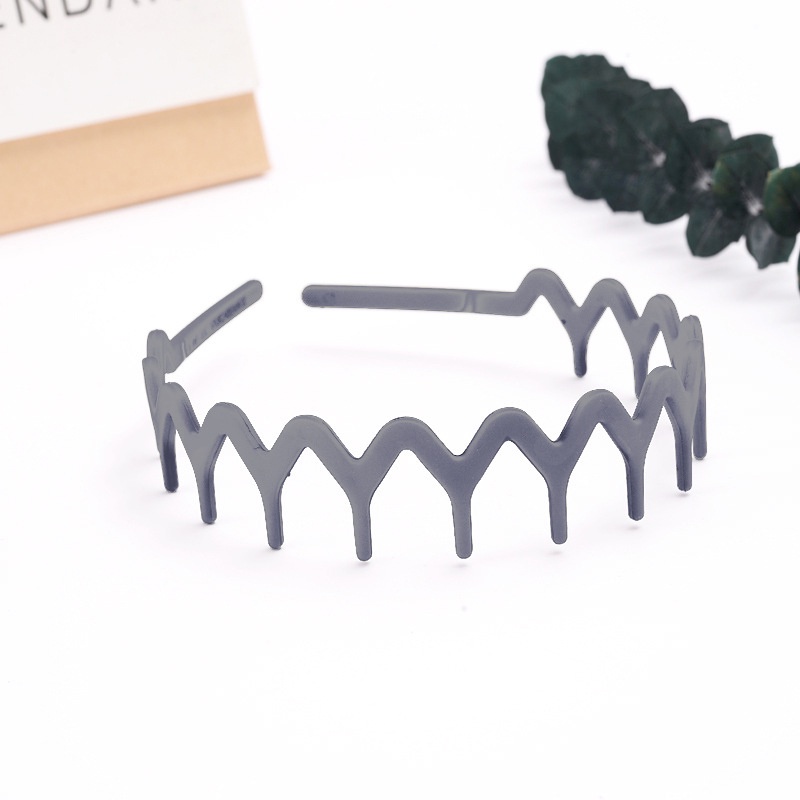 Băng Đô Cài Tóc Bằng Resin Mặt Nhám Màu Trơn Chống Trượt Thời Trang Cho Nữ