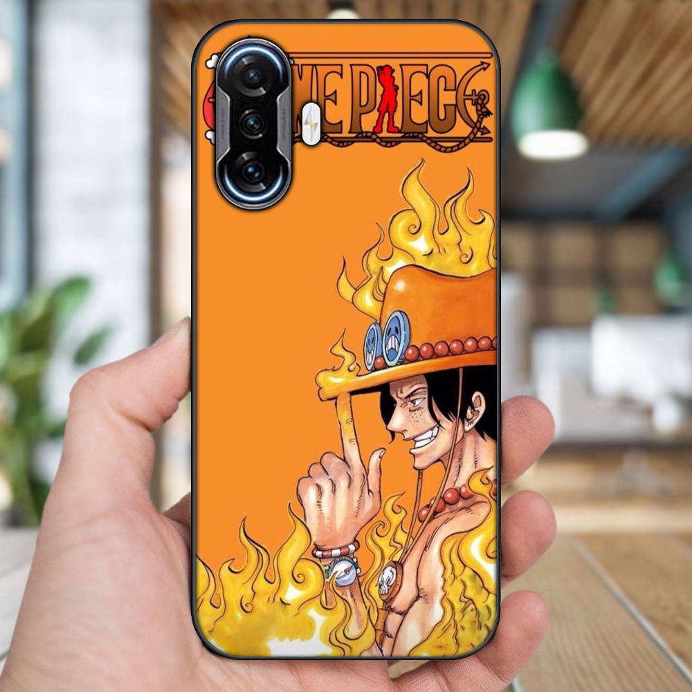 Ốp lưng Xiaomi K40 Gaming viền đen in hình Ace One Piece
