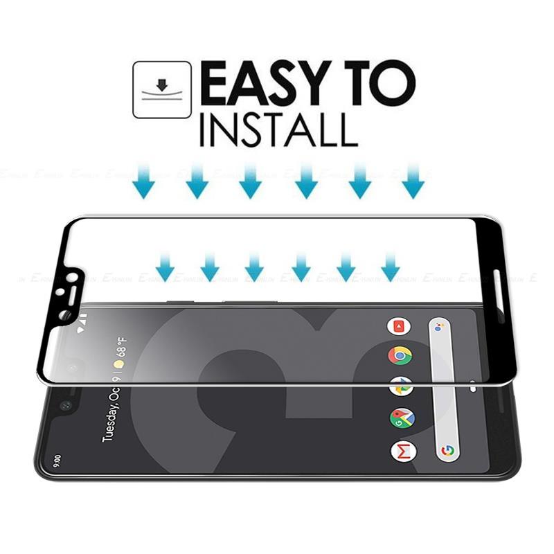 Kính Cường Lực 9H Bảo Vệ Toàn Màn Hình Viền Cong 3D Cho Google Pixel 7 6 Pro 6a 5 5a 4 3 3a XL