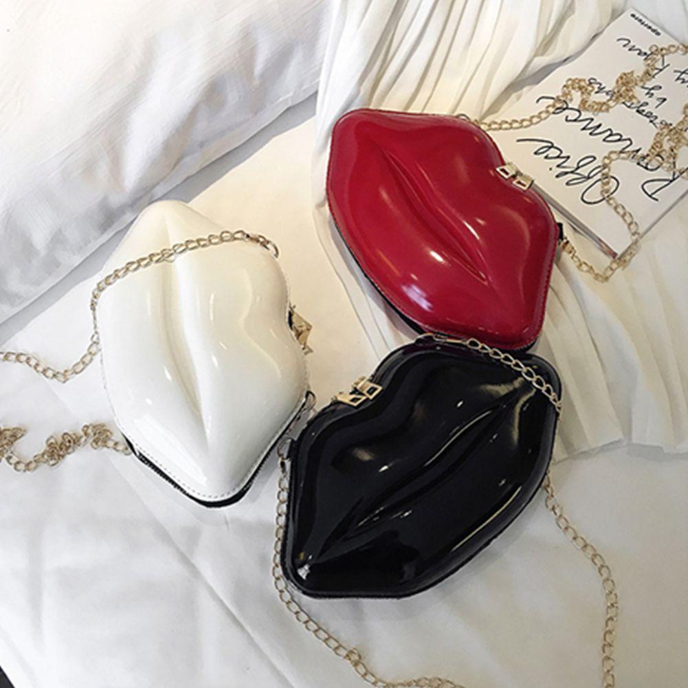 CLEVER Túi Đeo Chéo Hình Đôi Môi Thời Trang Nữ Tính