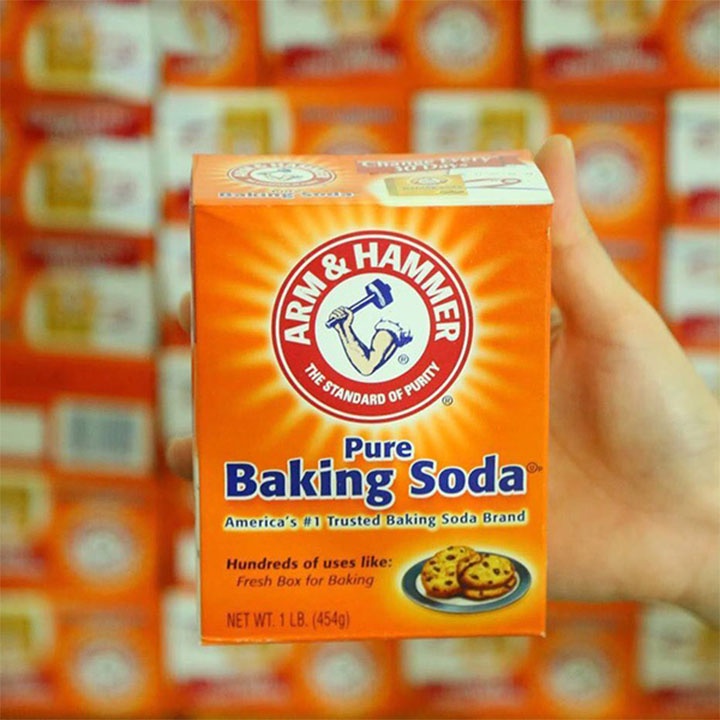 Bột Nở Baking Soda đa công dụng khử mùi, diệt khuẩn, tẩy rửa, chăm sóc da, bột làm bánh hộp giấy 454g Nhập Khẩu Mỹ