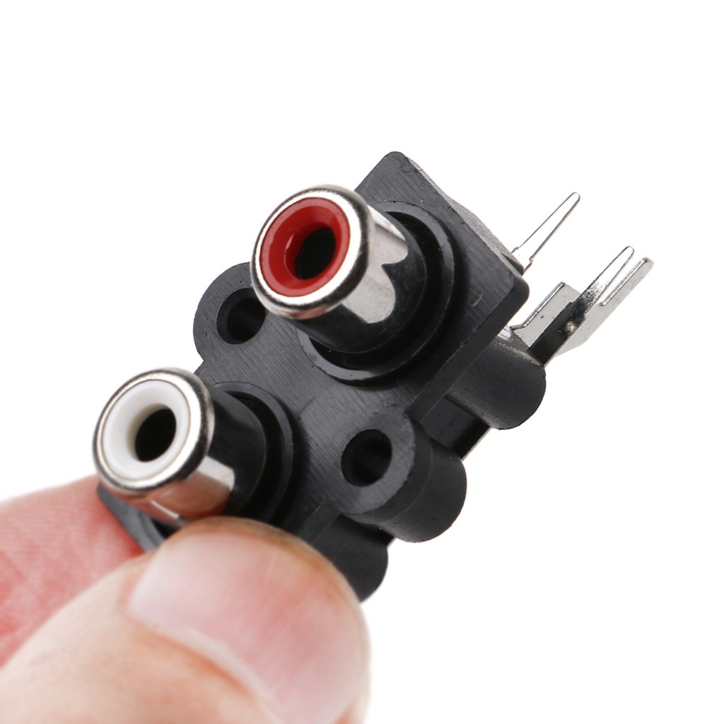 Bộ 10 đầu nối RCA âm thanh Video AV 2 / 4 / 6 lỗ