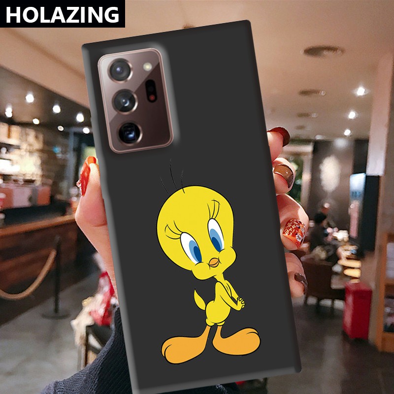 Samsung Galaxy A02S A21S A42 A31 A12 S8 Plus A7 2018 A750 iPhone 6S 6 Candy Color Phone Cases vỏ điện thoại TweetyBird Soft Silicone Cover