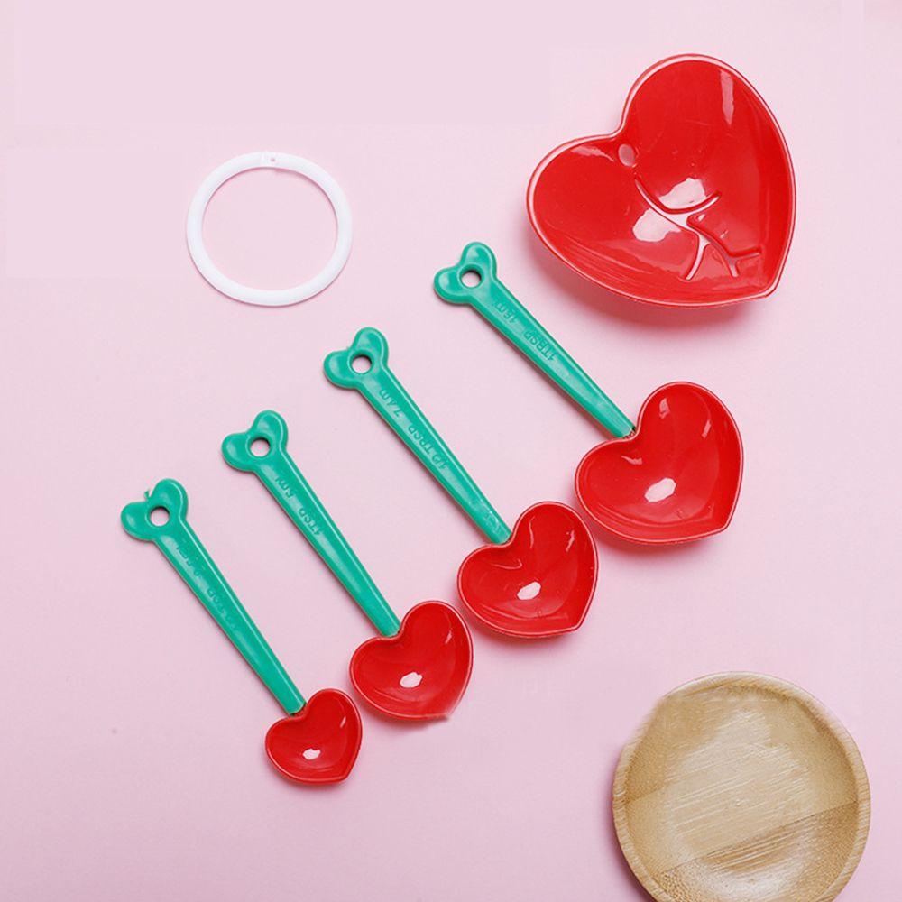 Muỗng Đo Lường Màu Trắng Đa Năng Hình Trái Tim Dễ Thương