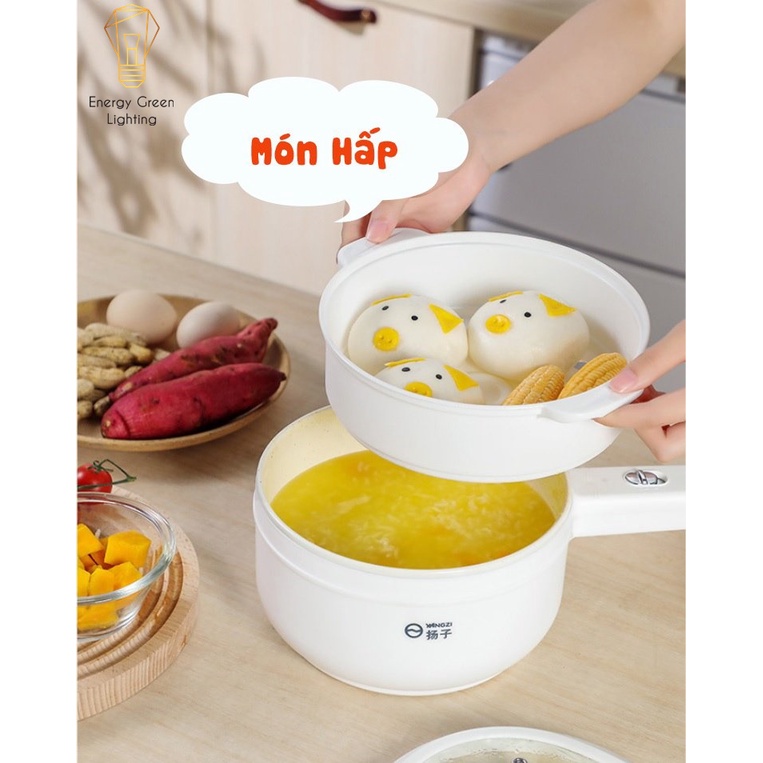 Nồi Lẩu Điện Mini Energy Green Lighting ZX-C30 - Chiên,Sào Đa Năng - Dung Tích 1.5L - Lòng Nồi Men Gốm Chống Dính