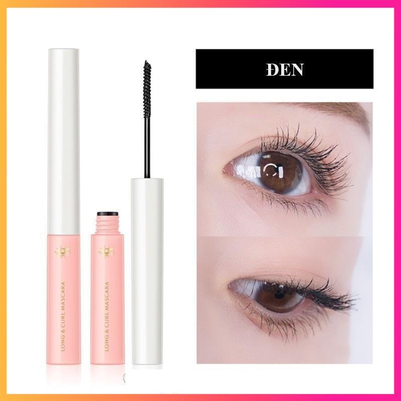 Chuốt mi Kiss Beauty làm cong mi dày mi Long &amp; Curl Mascara chống lem tự nhiên KMH2