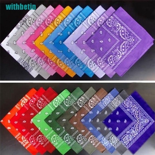 [withbetin] Khăn Trùm Đầu Bandana Cotton Quấn Đầu Kiêm Mặt Nạ Ngôi Sao Paisley Mùa Hè