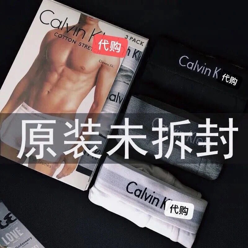 Hàng Có Sẵn! Calvin Klein! Quần Lót Boxer Thiết Kế Thoải Mái Thời Trang Xu Hướng Cho Nam