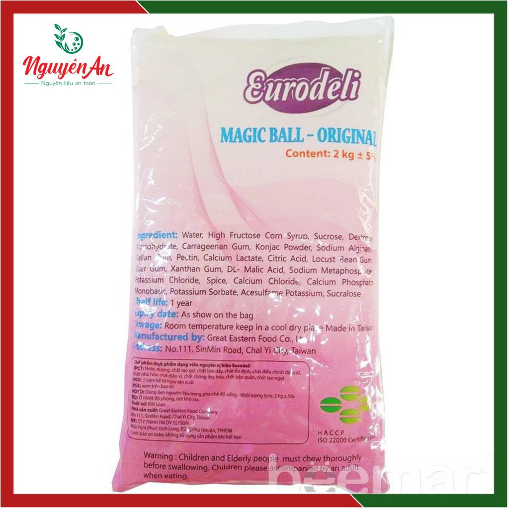 Thạch 3Q ngọc trai Eurodeli 2kg