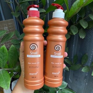 Cặp dầu gội xả Snail Sophia Professional thơm lâu phục hồi tóc hư tổn Hàn Quốc